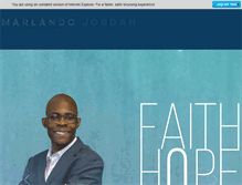 Tablet Screenshot of marlandojordan.com